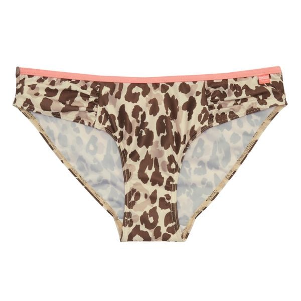 Dół Od Bikini Damski Z Lamparcim Nadrukiem Aceana. Brązowe bikini damskie Regatta, bez wzorów, moda ciążowa. Za 38.99 zł.