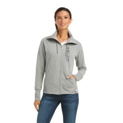 Bluza damska Ariat Team Logo. Szare bluzy damskie Ariat, bez wzorów, bez kaptura. Za 339.50 zł.