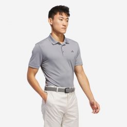 Koszulka polo do golfa z krótkim rękawem męska ADIDAS. Koszulki polo męskie Adidas, m, bez wzorów, z bawełny, bez kołnierzyka, bez ramiączek, na golfa. Za 169.99 zł.