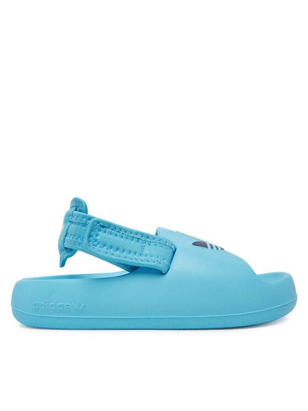 Adidas Sandały adiform adilette JP5527 Niebieski. Niebieskie sandały chłopięce Adidas, z syntetyku, bez zapięcia. Za 130.99 zł.