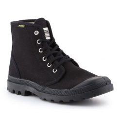Buty Palladium Pampa Hi Oryginale W 75349-060 czarne. Czarne obuwie sportowe damskie bez wzorów, z materiału. Za 503.88 zł.