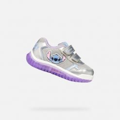 Buty GEOX B LIGHTYLOO Srebrny. Czerwone obuwie sportowe damskie Geox, bez wzorów, z syntetyku, na fitness i siłownię. Za 203.99 zł.