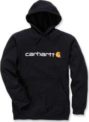 Carhartt Bluza Carhartt Signature Logo Midweight Black. Czarne bluzy męskie Carhartt, m, bez wzorów, bez kaptura. Za 385.21 zł.