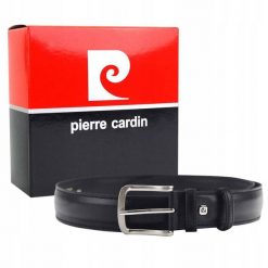 Pasek skórzany Pierre Cardin [D] 6209 NERO czarny. Czarne paski damskie Pierre Cardin, bez wzorów, z jeansu, klasyczne. Za 109.41 zł.