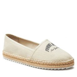 Espadryle Tommy Jeans. Brązowe espadryle damskie Tommy Jeans, bez wzorów, z jeansu, bez obcasa, bez zapięcia. Za 329.99 zł.