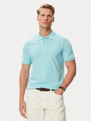 Beverly Hills Polo Club Polo P-SS26M-P42560 Turkusowy Regular Fit. Niebieskie koszulki polo męskie Beverly Hills Polo Club, m, bez wzorów, z bawełny, bez ramiączek. Za 209.99 zł.