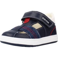 Sandały GEOX B BIGLIA BOY A Niebieski. Niebieskie sandały męskie Geox, z materiału, bez zapięcia. Za 142.99 zł.