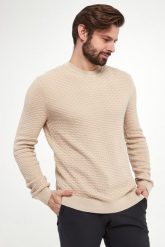 Sweter męski Wanjo JOOP!. Swetry przez głowę męskie JOOP!, l, bez wzorów, bez kołnierzyka. W wyprzedaży za 527.20 zł.