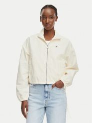 Tommy Jeans Kurtka przejściowa DW0DW22325 Biały Regular Fit. Białe kurtki damskie Tommy Jeans, s, bez wzorów, z jeansu, bez kaptura. Za 569.99 zł.