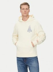 HUGO Bluza 50535344 Écru Regular Fit. Bluzy męskie Hugo, m, bez wzorów, z bawełny, bez kaptura. Za 339.99 zł.