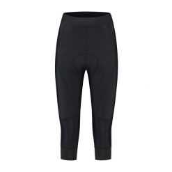 Spodenki rowerowe 3/4 damskie Rogelli Essential II. Czarne obuwie sportowe damskie Rogelli, m, bez wzorów, sportowe, rowerowe. Za 320.00 zł.