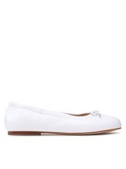 Polo Ralph Lauren Baleriny Pony Ballet RF104211 Biały. Białe baleriny dziewczęce Polo Ralph Lauren, bez wzorów, ze skóry, bez zapięcia. Za 449.99 zł.