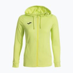 Bluza tenisowa damska Joma Sculpture II Zip-Up Hoodie W. Zielone bluzy damskie Joma, l, bez wzorów, z elastanu, bez kaptura, na fitness i siłownię. Za 169.99 zł.