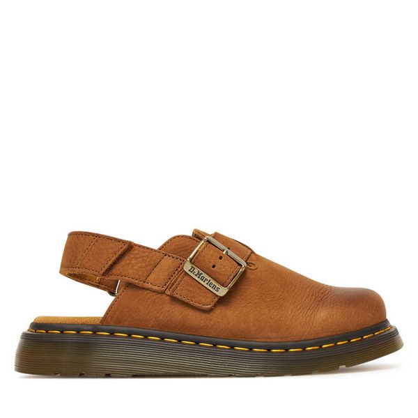 Sandały Dr. Martens. Brązowe sandały damskie Dr. Martens, bez wzorów, bez obcasa, na płaskiej podeszwie, bez zapięcia. Za 479.99 zł.