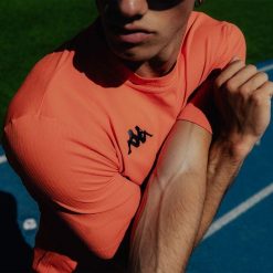 Koszulka Kappa Inor Pro. Niebieskie koszulki sportowe męskie Kappa, l, bez wzorów, z materiału, bez kołnierzyka, bez ramiączek, trekkingowe. Za 296.00 zł.