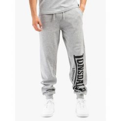 Spodnie do biegania Lonsdale Logo Large. Czarne spodnie sportowe męskie Lonsdale, s, bez wzorów, z bawełny, do biegania. Za 264.50 zł.