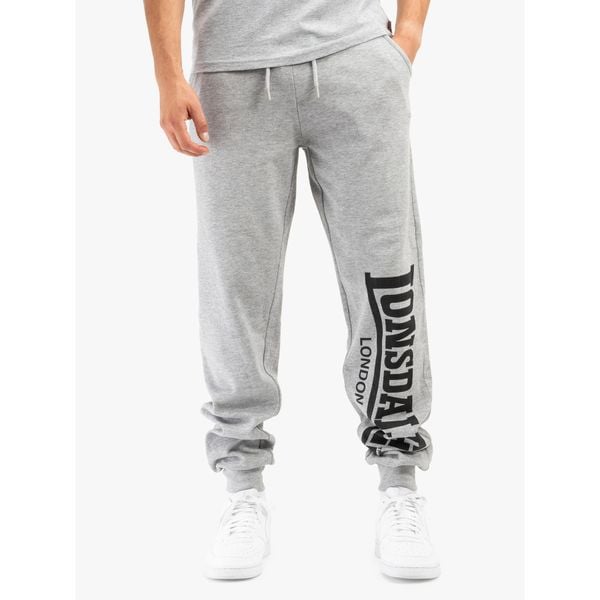 Spodnie do biegania Lonsdale Logo Large. Czarne spodnie sportowe męskie Lonsdale, l, bez wzorów, z bawełny, do biegania. Za 227.50 zł.