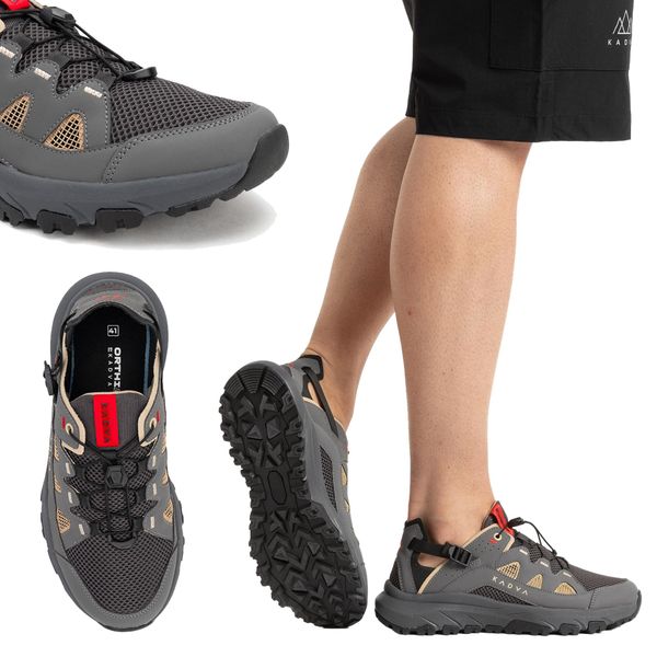 Buty męskie KADVA Chorro. Szare trekkingi męskie KADVA, na lato, przed kostkę, trekkingowe. Za 179.99 zł.