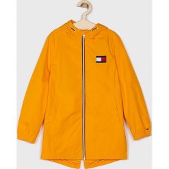 Tommy Hilfiger - Kurtka dziecięca 128-176 cm. Żółte kurtki i płaszcze dla dziewczynek marki Tommy Hilfiger, bez wzorów, z bawełny. Za 499.90 zł.