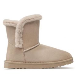 Botki DeeZee. Brązowe botki damskie DeeZee, bez obcasa, na płaskiej podeszwie, bez zapięcia. Za 99.99 zł.