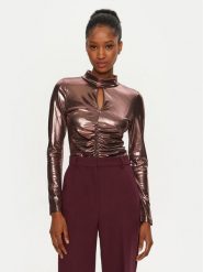 Artigli Bluzka ACMA000702 Różowy Regular Fit. Czerwone bluzki damskie Artigli, m, bez wzorów, z syntetyku, bez kołnierzyka, bez ramiączek. Za 129.99 zł.