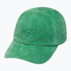 Czapka z daszkiem damska Billabong Essential Cord. Zielone czapki i kapelusze damskie Billabong, na lato, bez wzorów, z bawełny, sportowe. Za 99.99 zł.