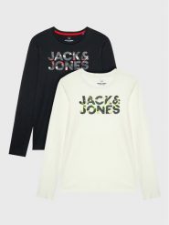 Jack & Jones Junior Komplet bluzek Ramp 1222557 Kolorowy Regular Fit. T-shirty dla chłopców Jack & Jones Junior, bez wzorów, z bawełny, bez ramiączek. Za 129.99 zł.