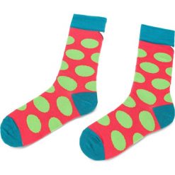Skarpety Wysokie Unisex CUP OF SOX - Rubinowe Skarpety W Zielone Grochy A Czerwony Kolorowy. Skarpety damskie marki Cup of Sox. Za 24.00 zł.