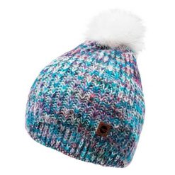 Zimowa Czapka Damska Lady Vikna. Białe czapki i kapelusze damskie Hi-tec, na zimę, z aplikacjami, z dzianiny. Za 64.99 zł.