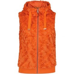 Kamizelka polarowa Luhta Haloniemi - pomarańczowa. Brązowe kurtki sportowe damskie Luhta, na zimę, s, bez wzorów, z polaru, bez kaptura. Za 429.00 zł.