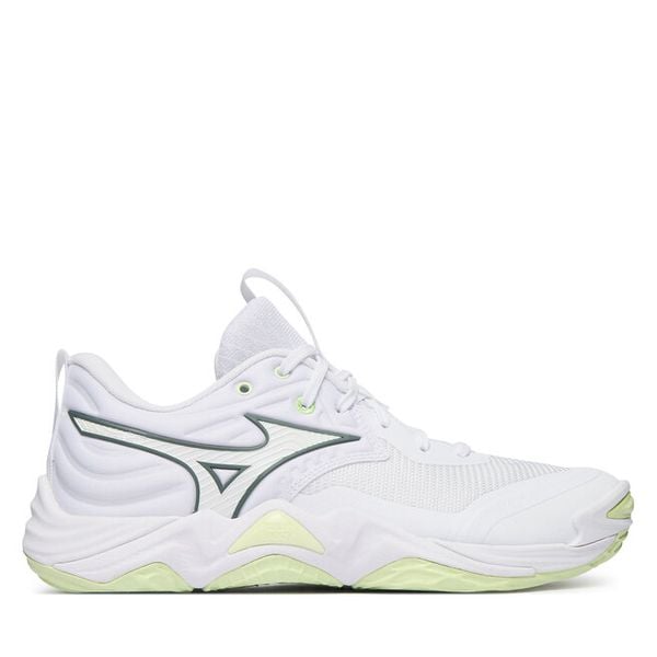Buty halowe Mizuno. Białe obuwie sportowe damskie Mizuno, bez wzorów, mizuno wave. Za 673.99 zł.