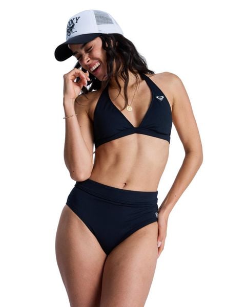 Dół bikini dla Kobiety SOLID ESSENTIALS Czarny. Szare bikini damskie Roxy, s, bez wzorów. Za 129.99 zł.