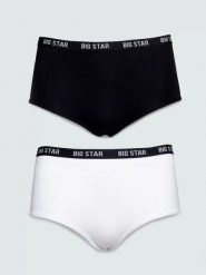 Figi damskie bawełniane dwupak Helinah 000. Figi damskie Big Star, l, bez wzorów, z bawełny. Za 59.99 zł.