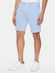 Tommy Hilfiger Szorty sportowe UM0UM03364 Błękitny Regular Fit. Niebieskie krótkie spodenki sportowe męskie Tommy Hilfiger, m, bez wzorów, z bawełny. Za 169.99 zł.
