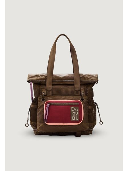 Desigual Plecak 26SAKY11 Brązowy. Brązowe plecaki damskie Desigual, bez wzorów, z materiału. Za 417.99 zł.