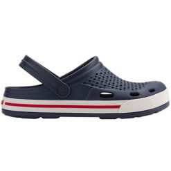 Chodaki Coqui Lindo W 6413-100-2132 niebieskie. Niebieskie klapki damskie bez wzorów, sportowe, bez obcasa. Za 153.29 zł.