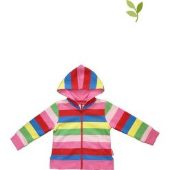 Bluza w kolorze jasnoróżowym ze wzorem. Czerwone bluzy dla dziewczynek Toby Tiger, w paski, z bawełny. W wyprzedaży za 129.95 zł.