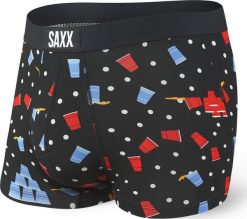 SAXX Bokserki męskie Vibe Trunk Black Beer Champs r. S. Czarne bokserki męskie Saxx, m, bez wzorów. Za 103.99 zł.