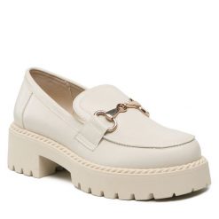 Loafersy DeeZee. Brązowe mokasyny damskie DeeZee. Za 111.99 zł.