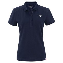 Koszulka polo damska Tecnifibre 2024. Niebieskie koszulki sportowe damskie TECNIFIBRE, bez wzorów, z dzianiny, bez kołnierzyka, bez ramiączek, tenisowe. W wyprzedaży za 234.00 zł.