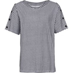 T-shirt bonprix czarno-biały w kratę. T-shirty damskie marki DOMYOS. Za 21.99 zł.