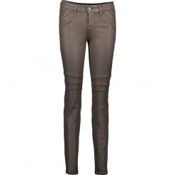 Dżinsy "Jasmin" - Slim fit - w kolorze brązowym. Brązowe jeansy damskie Mustang. W wyprzedaży za 217.95 zł.