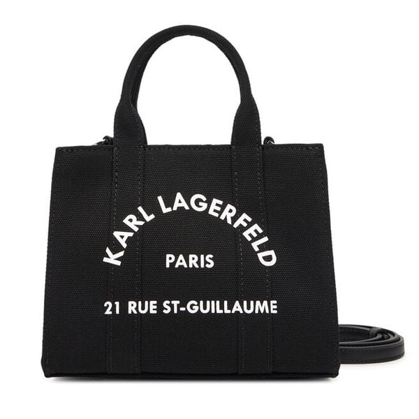 Torebka KARL LAGERFELD. Czarne torebki do ręki damskie KARL LAGERFELD, bez wzorów, klasyczne, bez dodatków. Za 339.99 zł.