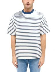 Męski T-Shirt Mustang Style Allentown Summer Stripe 1016286 12578. T-shirty męskie Mustang, m, bez wzorów, bez kołnierzyka. Za 69.99 zł.