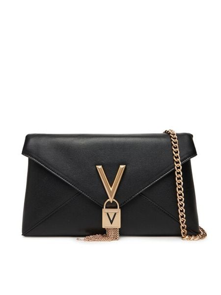 Valentino Torebka Stella VBS9AK17 Czarny. Czarne torebki do ręki damskie Valentino, bez wzorów, ze skóry, wizytowe, bez dodatków. Za 279.99 zł.