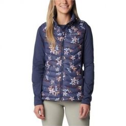 Kurtka uniwersalna damska Columbia Powder Pass Vest. Niebieskie kurtki damskie Columbia, m, bez wzorów, z syntetyku, bez kaptura. Za 281.99 zł.