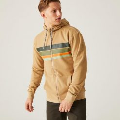 Shorebay II męska bluza z kapturem. Brązowe bluzy męskie Regatta, m, bez wzorów, z bawełny, z kapturem. W wyprzedaży za 99.99 zł.