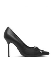Juicy Couture Szpilki CEO-C5180-1 Czarny. Czarne szpilki damskie Juicy Couture, bez wzorów, ze skóry, bez obcasa, bez zapięcia. Za 229.99 zł.