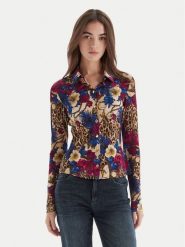 Just Cavalli Koszula 79PAL228 JS531 Kolorowy Slim Fit. Bluzki damskie Just Cavalli, bez wzorów, z wiskozy, bez kołnierzyka, bez ramiączek. Za 969.99 zł.