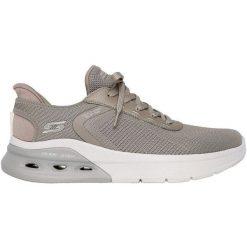 Buty sportowe męskie Skechers Bobs Arc Waves 2.0. Szare buty sportowe męskie Skechers, bez zapięcia. Za 390.00 zł.